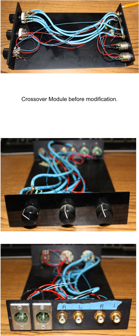 Crossover Module before modification.