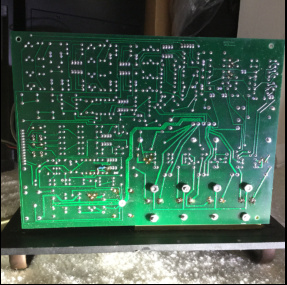 Green circuit board — solder side