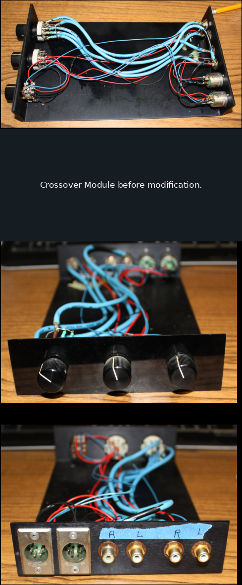 Crossover Module before modification