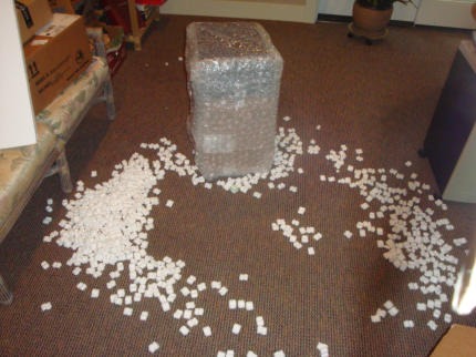 Why Styrofoam peanuts are unsuitable for shipping
